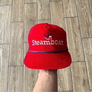 American Vintage Red Corduroy Hat